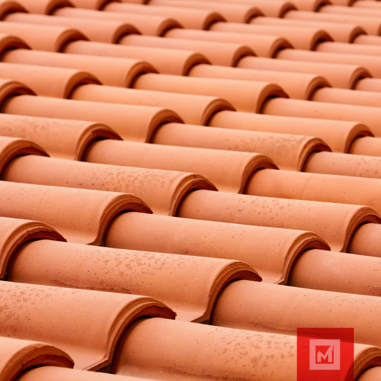 Variedad de material en techos