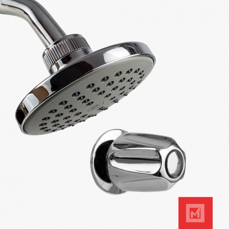 Grifo con ducha cromado